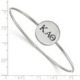 thumbnail image 2 of Sterling S. Rh-plated LogoArt Kappa Alpha Theta Enameled Slip-on Bangle; 7 inch; for Adults and Teens; for Women and Men, 2 of 2