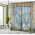 thumbnail image 5 of Ambesonne Colorful Shower Curtain, Aged Wooden Factory, 69"Wx84"L, Multicolor, 5 of 5