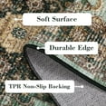 thumbnail image 3 of HOMERRY 5' x 7' Area Rug for Living Room Boho Vintage Rug Non Slip Throw Rugs Floral Bedroom Rug, Green, 3 of 5