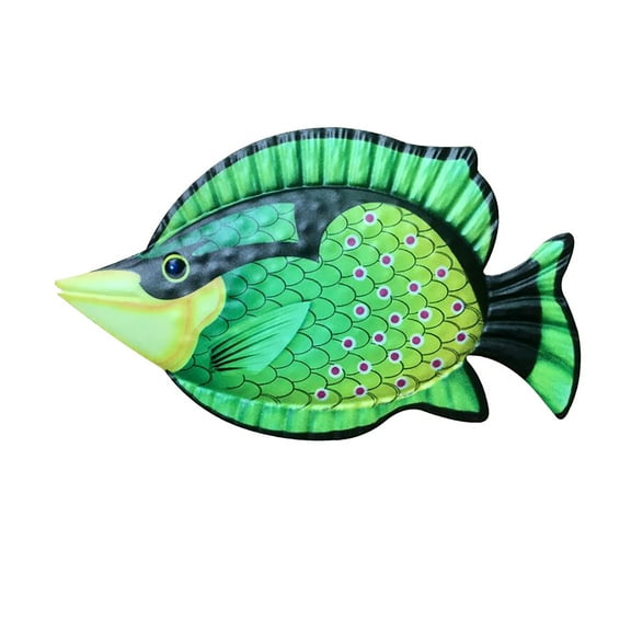Dengmore Iron Fish Hanging Decoration Garden Home Crafts Decoration Fish Wall Hanging for Home Decor
