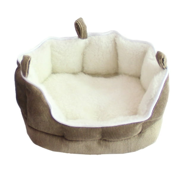 EeaseMX Cama para mascotas pequeñas, hurón, conejo, cobaya, hámster, ardilla, ratón, sofá cama, saco de dormir (café)