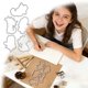 thumbnail image 2 of Lazo transparente con forma de gato para álbumes de recortes, diarios, manualidades DIY y adornos decorativos; material de papelería, 2 of 6
