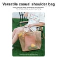 thumbnail image 5 of Large Mesh Tote Bag for Everyday Use Lightweight Breathable Open Weave Design with Dual Shoulder Straps for Women Men, 5 of 6