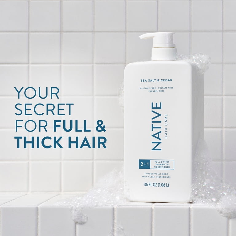 Native Full and Thick 2-in-1 Shampoo and Conditioner Sea Salt and