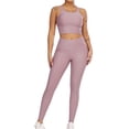 thumbnail image 4 of HAPIMO Clearance Women's Yoga Pants High Waist Camouflage Print Pocket Workout Pants Hip Lift Tights Stretch Athletic Slimming Running Yoga Leggings for Women Pink XL, 4 of 9