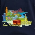thumbnail image 3 of CafePress - San Francisco Travel Poster Long Sleeve T Shirt - Women's Long Sleeve Graphic Tee Casual Fit, 3 of 4
