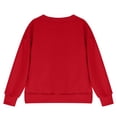 thumbnail image 5 of Wonitaaizi Girls Sweatshirts Pockets Teens Sweatshirt Long Sleeve Crewneck Pullover Tops Fall (11-12 Years,Red), 5 of 6
