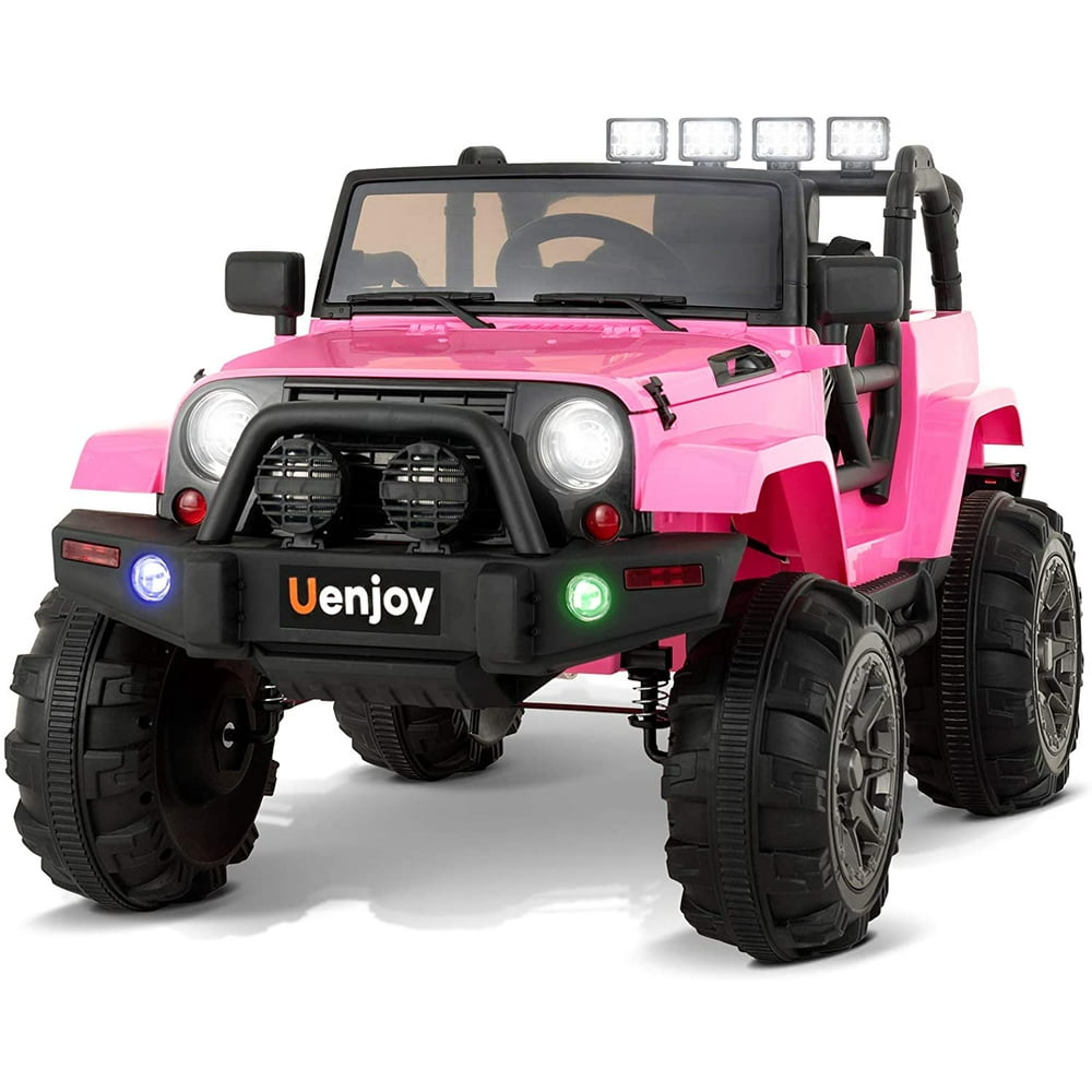Uenjoy Kids Ride on Cars 12V Electric with Remote Control SUV 2 Speed Pink - Walmart.com