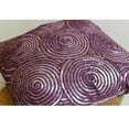 thumbnail image 3 of The HomeCentric Euro Sham Pillow Plum European Sham&nbsp;Covers Pack of 2 26x26 inch (65x65 cm) Silk Euro Shams Circles & Dots Illusion Sequins Embellished Modern European Pillow Covers - Purple Touch, 3 of 4