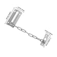 thumbnail image 2 of MERRYHAPY Seguro Para Puerta Con Cadena Antirrobo De Inoxidable De Alta Resistencia, 2 of 7