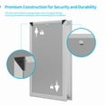 thumbnail image 6 of DISHUP 17"W x 27"H Large Dog Door,Aluminum Dog Door with Single Panel,up to 220lbs,Gray, 6 of 9