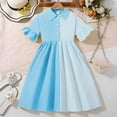 thumbnail image 2 of Toimothcn Robe Sans Manches pour Filles, Décontractée, Patchwork Rayé, Imprimée, Plissée, Douce, Ample, Fête, Princesse, Confortable, Usage Quotidien pour Filles, 2 of 9