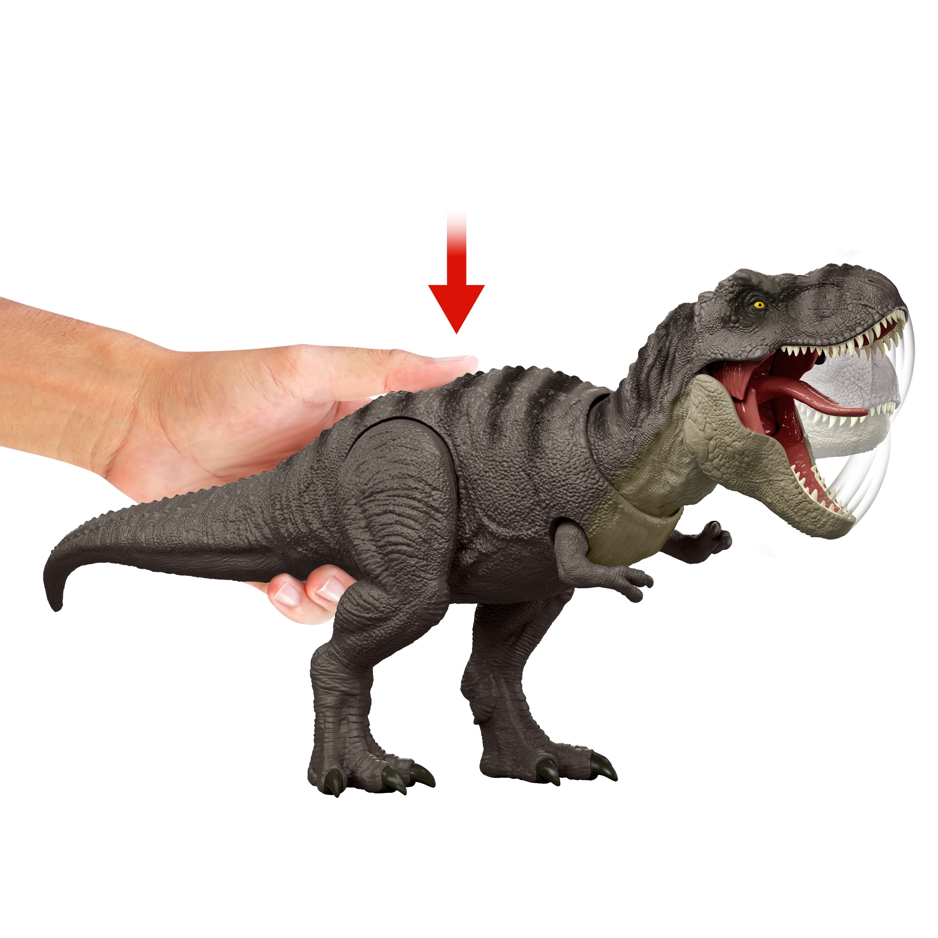Jurassic World Rebirth Tyrannosaurus Rex Action Figure, Dinosaur Toy, T-Rex Chomp Attack, JURASSIC WORLD REBIRTH TYRANNOSAURUS REX