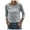 Grey, variant on Womens Plain Tshirts Long Sleeve Going Out Tops for Women Fall Fashion Crewneck 3/4 Sleeve Solid Basic Cute Tee Shirts Black 2XL