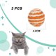 thumbnail image 2 of Bola tejida del sisal del juguete del gato del juguete de la bola de la cuerda de las lanas 3PCS, 2 of 5