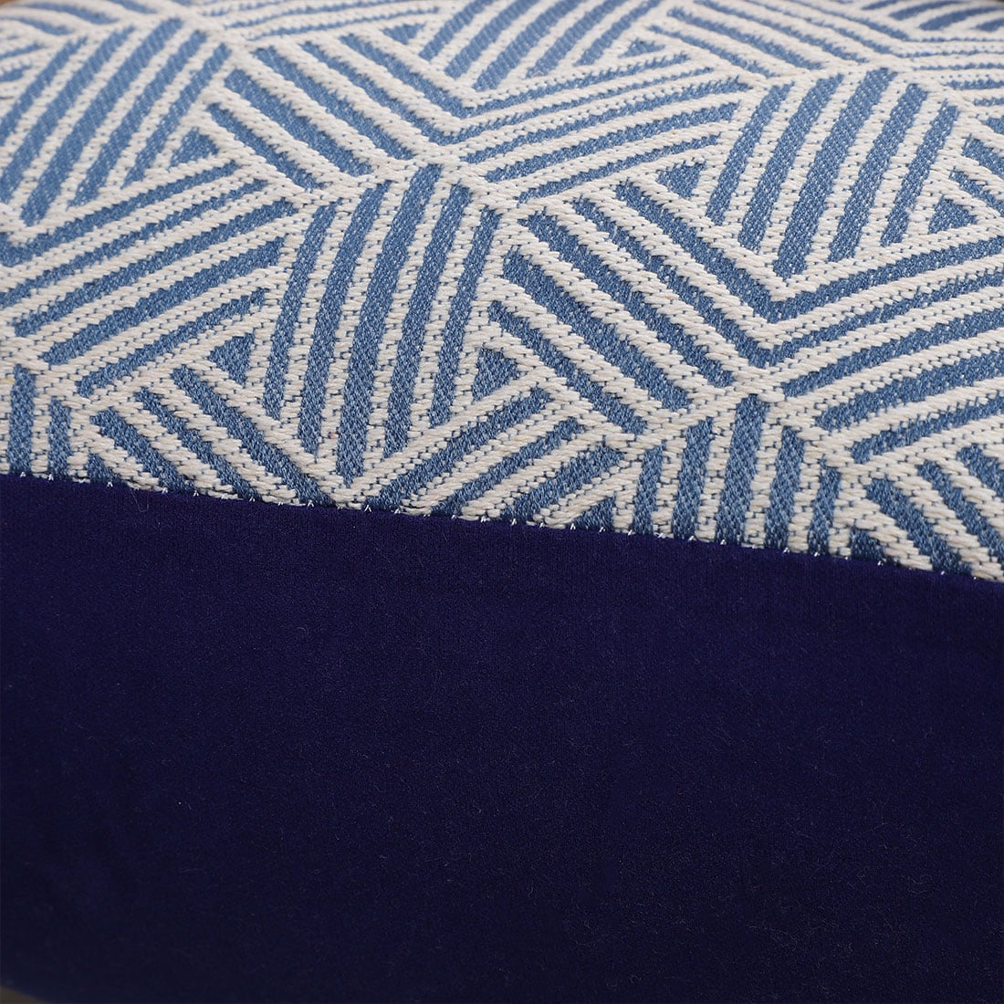 Unique Bargains Geometric Throw Pillow Covers Set of 2, 18" x 18" Blue