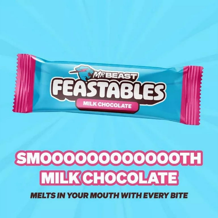 Feastables MrBeast Chocolates, Variety Pack 11.85oz, Milk, Peanut