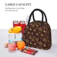 thumbnail image 5 of Balery Golden Snowflakes Pattern Lunch Bag Women, Lunch Box, Lunch Bag, Small Leakproof Lunch Tote Large Capacity Reusable Insulated Cooler Lunch Container-One Size, 5 of 6