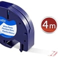 thumbnail image 3 of Compatible pour Recharges DYMO LetraTag 91331 16952 91332 91333 91334 91335 Étiquettes LT, Ruban LetraTag 12mm x, 3 of 5