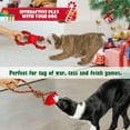 thumbnail image 3 of Christmas Dog Toys, 2 Pack Cotten Dog Rope Toys with Rubber Ball, Dog Gifts for Christmas, Tug of War Dog Toy for Small and Medium Dogs, 3 of 7