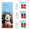 thumbnail image 2 of Christmas Dog Socks, Warm Knitted Indoor Floor Socks with Reindeer Pattern, Non-Slip Pet Socks for Small Medium Dogs, Holiday Gift, 2 of 5