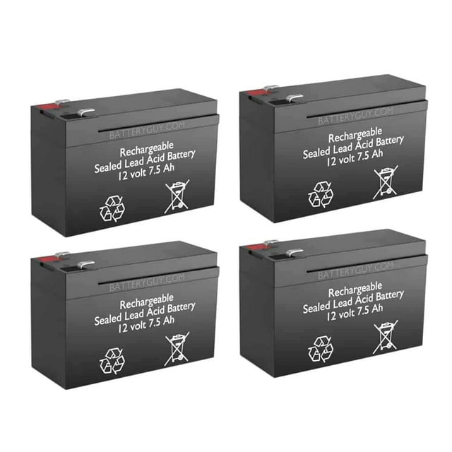 BatteryGuy Smart-UPS 1500 Support Rack 2U (DLA1500RM2U) Équivalent de Marque BatteryGuy (Taux Élevé, Rechargeable) - Qt de 4