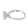 thumbnail image 3 of BERRICLE Sterling Silver Solitaire Wedding Engagement Rings 1.2 Carat Princess Cut Cubic Zirconia CZ Promise Ring for Women, Rhodium Plated Size 4.5, 3 of 8