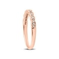 thumbnail image 2 of 1/5 cttw Diamond Stackable Womens Wedding Ring 14k Rose Gold, 2 of 4