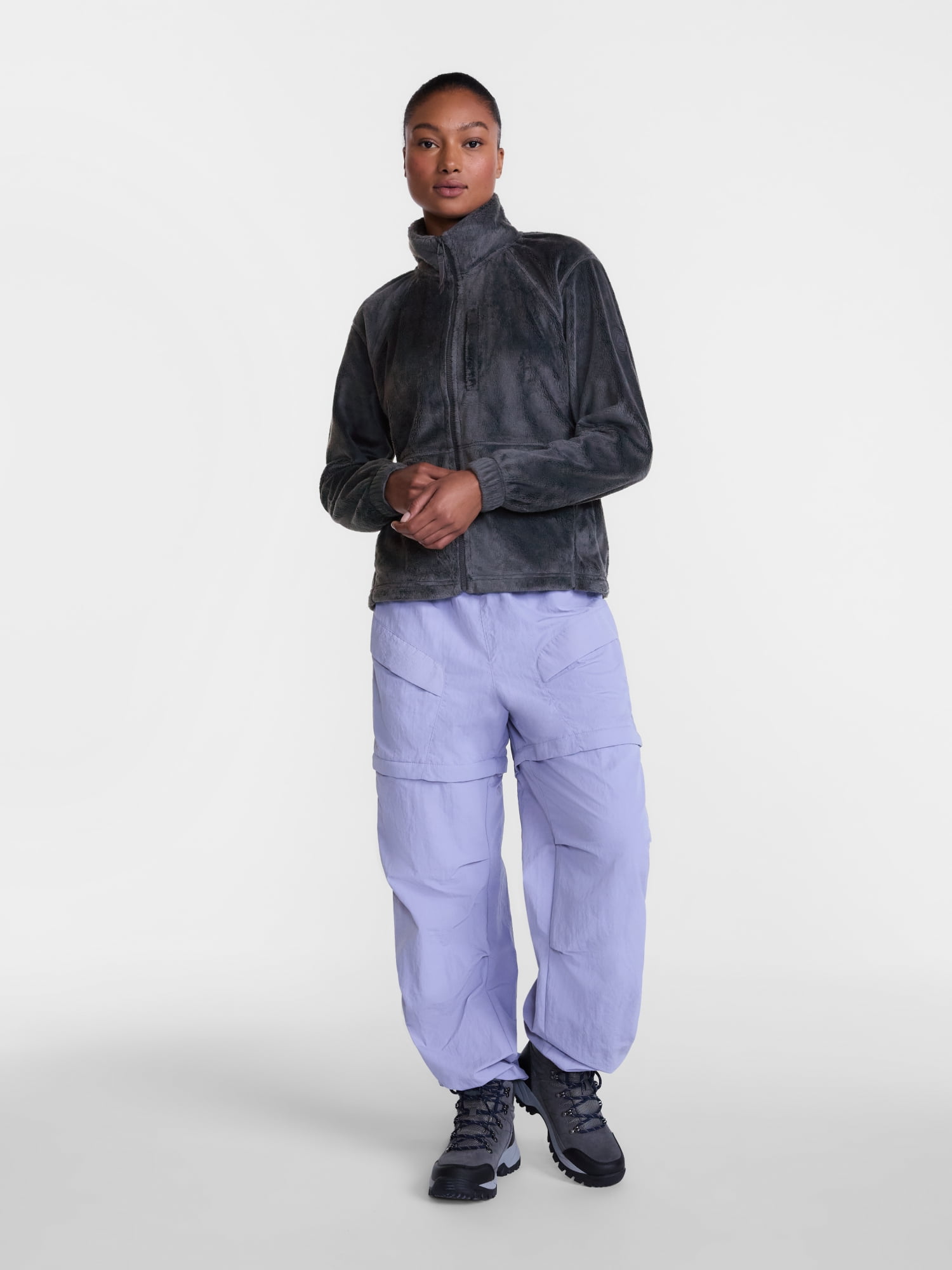 Ozark Trail Women's and Women's Plus Zip Up Fleece Jacket, Sizes XS-3X