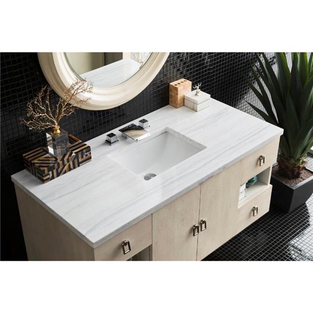 James Martin 860V48VNO3AF 48 in. Sonoma Vanilla Oak Single Vanity