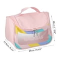 thumbnail image 2 of Unique Bargains 1 Pc Women Convenient Makeup Bag for Vacation Camping Business Travel Bathing Pink, 2 of 4