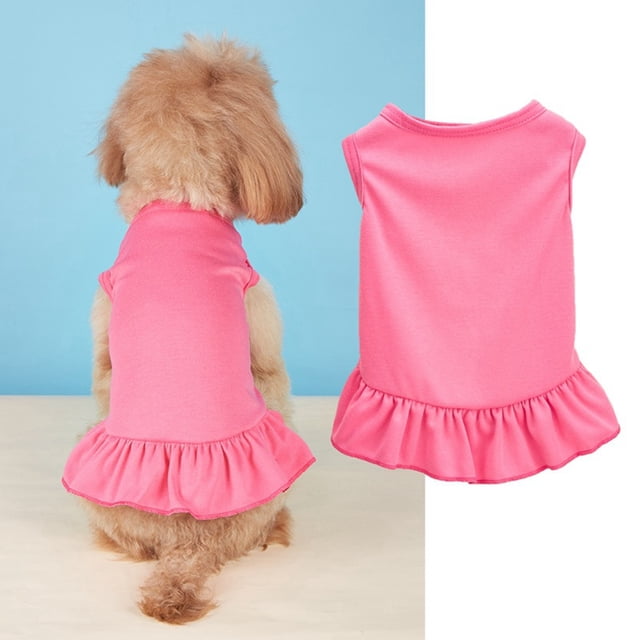 SIfdSeng Pet Clothes for Cats Cotton Pet Clothes Spring Summer Pet Breathable Comfortable Clothes Cute Printed Pet Clothes for Cats Dogs Dog Shirts for Large Dogs