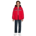 thumbnail image 6 of Weather Tamer Boys Hooded Long Sleeve Chest Stripe Winter Puffer Coat, Sizes 4-16, 6 of 6