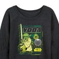 thumbnail image 3 of Star Wars - Digital Yoda - Women's French Terry Pullover Sweatshirt, 3 of 5