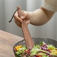 thumbnail image 5 of Qiangzon Natural Teak Wood Spatula, Multi-Purpose Flat Wood Turning Tool with Hanging Rope for Cooking, Flipping, Serving, and Scraping, Durable and Elegant for Kitchen and Outdoor Use A Shovel, 5 of 8