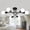 Black, variant on Black and  Modern Sputnik Chandelier Ceiling Light Fixtures,4-Lights Mid Century Industrial  Semi Flush Mount Ceiling Lights for  Kitchen Hallway Entryway Office