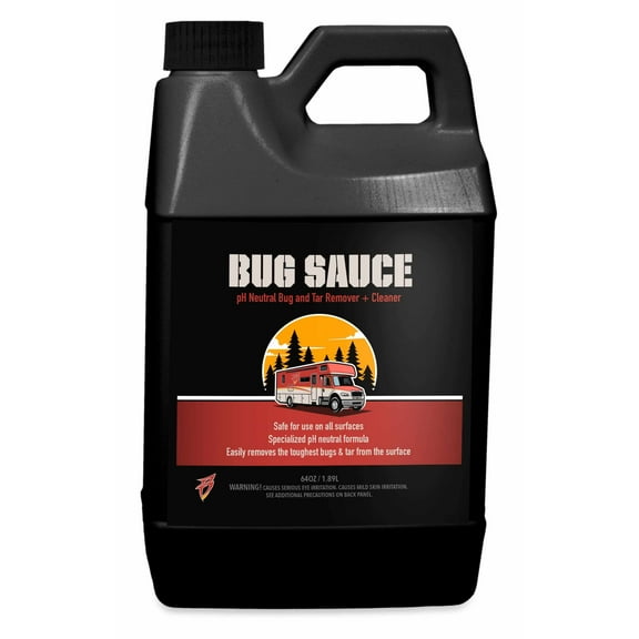 Bling Sauce Bug Sauce, pH Neutral Bug and Tar Remover Plus Cleaner for RVs, 64 oz.