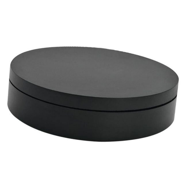 Electric turntable, rotates 360 degrees. Display for product display Black