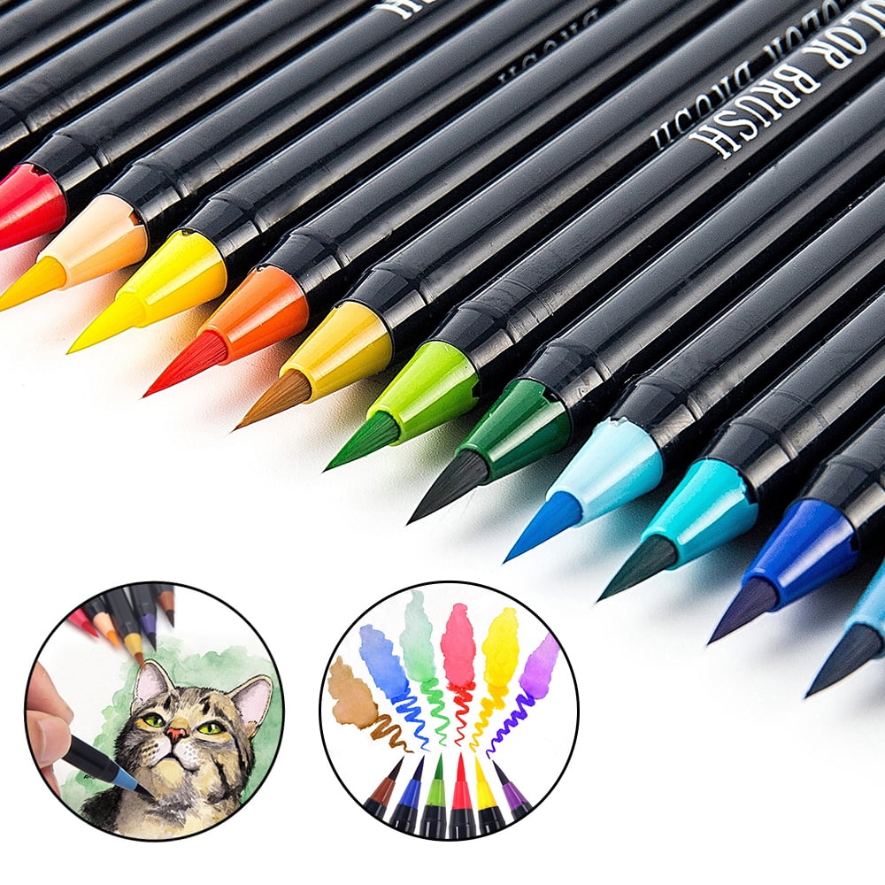 Willstar 20PCS Calligraphy Pen Soft Brush Marker Pen Graffiti Manga
