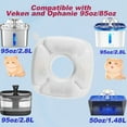 thumbnail image 3 of 8 Pcs Cat Water Fountain Filters for Veken 95oz/2.8L, 67oz, 85oz, 135oz Dog Water Fountain Automatic Pet Fountain Dog Water Dispenser, 3 of 5