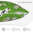 thumbnail image 5 of Bingfone Cows With Calfs Green Linen Throw Pillow Covers Cushion Case Pocket Button Vintage Farmhouse Pillowcase for Sofa Couch Bed 18"x18", 5 of 9