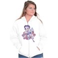thumbnail image 4 of Betty Boop Cartoon Hottie Tattoo Zip Hoodie Sweatshirt Women Brisco Brands X, 4 of 6