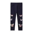 thumbnail image 3 of Girls Butterfly Embroidered Leggings Toddler Spring Autumn Outside Bottoms Kids Comfortable Long Pants 2-7Y Versatile Spring Fall Trousers, 3 of 7