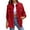 Red, variant on Jackets for Women Women's Long Sleeve Front Bomber Jacket with Ribbed Cuffs(Khaki,L)