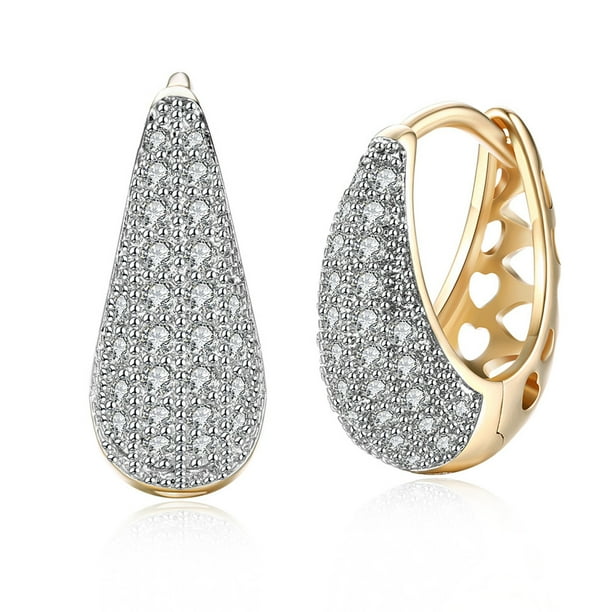 2 uds. Clip para pendientes para mujer, pendientes de tamaño pequeño para mujer, colgante de oreja, accesorio de moda, colgantes de joyería, Ropa, zapatos y accesorios Miscelánea Dorado champagne Guardurnaity AP017942-01