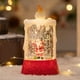 thumbnail image 5 of Farol navideño de Papá Noel, muñeco de nieve y árbol de Navidad. Funciona con enchufe o pilas. Lámpara brillante con escena iluminada para decoración navideña. 100 ml. Lámpara decorativa de plástico., 5 of 6