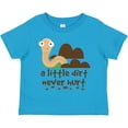 thumbnail image 3 of Inktastic Funny Dirt Never Hurt Boys Earthworm Boys Toddler T-Shirt, 3 of 5