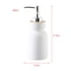 thumbnail image 2 of Accesorios de baño Dispensador de jabón de cerámica for cocina, baño y encimera, bomba de loción/dispensador de jabón, decoración de bañera y ducha, color blanco, 2 of 7