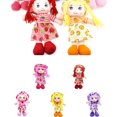 thumbnail image 4 of Muñecos de peluche de 25CM de dibujos animados de frutas de impresión de la falda del sombrero de la muñeca de trapo suave lindo bebé juguetes de tela de los niños regalos de cumpleaños Speravity WJ3861-03B, 4 of 7