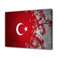 thumbnail image 1 of Póster de lienzo con la bandera de Turquía, decoración para dormitorio, paisaje deportivo, decoración para oficina, regalo, estilo marco, 16 x 24 pulgadas (40 x 60 cm), 1 of 8